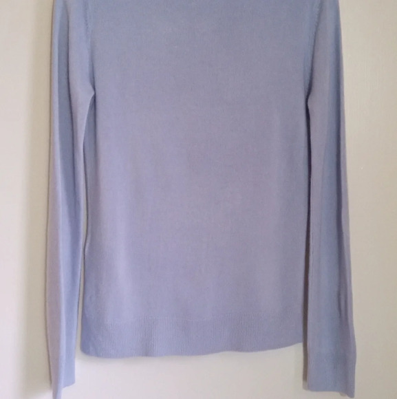 M&S Collection Cornflower blue Cashmillon side split crew jumper women's size 8 - Picture 9 of 9